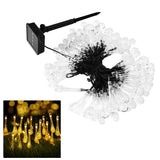 100LEDs String Lights Solar Powered Fairy Lamp 12m/39.3ft Waterproof Drop Shape for Patio Lawn Party DecorWarm Light - Extra Image