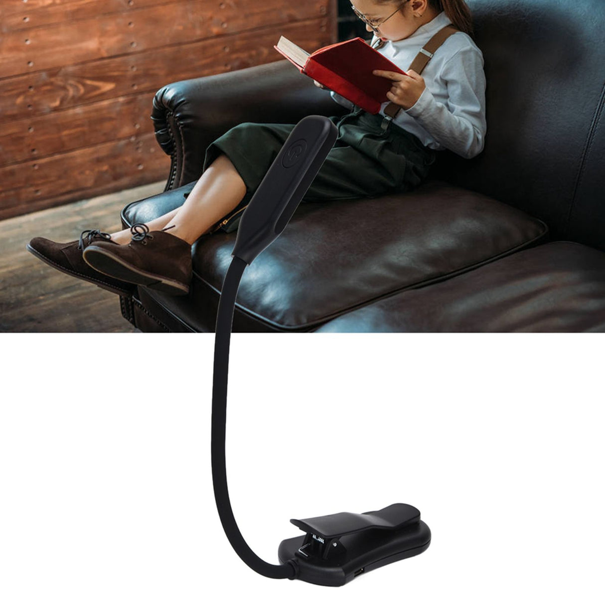 LED Book Light USB Charging 3 Gear Adjustable Reading Light Eye Protection Portable Desk Lamp