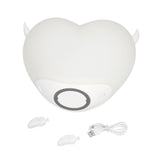 Heart Night Light Exquisite Appearance Rechargeable Battery Colorful Lights Mood Lighting