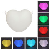 Heart Night Light Exquisite Appearance Rechargeable Battery Colorful Lights Mood Lighting