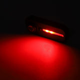 LED Warning Shoulder Light IPX3 USB Charging Bicycle Tail Lamp with 5 Light Modes Night Riding Equipment