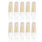 10Pcs G9 LED Bulb 3W 200LM Long Filament Bulbs for Chandelier Ceiling Lamp Table Lamp Warm White 220V