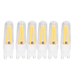10Pcs G9 LED Bulb 3W 200LM Long Filament Bulbs for Chandelier Ceiling Lamp Table Lamp Warm White 220V