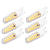 10Pcs G9 LED Bulb 3W 200LM Long Filament Bulbs for Chandelier Ceiling Lamp Table Lamp Warm White 220V