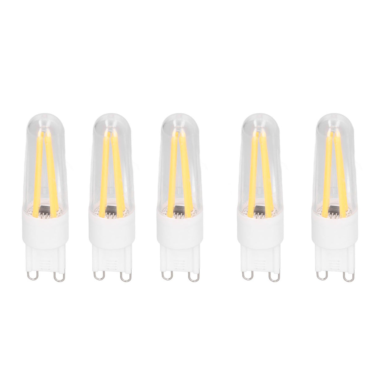 10Pcs G9 LED Bulb 3W 200LM Long Filament Bulbs for Chandelier Ceiling Lamp Table Lamp Warm White 220V