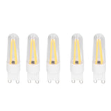 10Pcs G9 LED Bulb 3W 200LM Long Filament Bulbs for Chandelier Ceiling Lamp Table Lamp Warm White 220V - Close-Up Angle