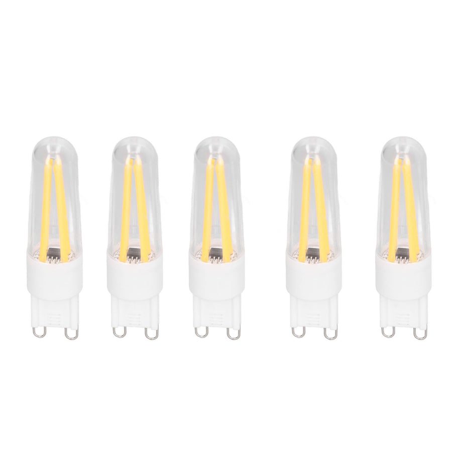 10Pcs G9 LED Bulb 3W 200LM Long Filament Bulbs for Chandelier Ceiling Lamp Table Lamp Warm White 220V