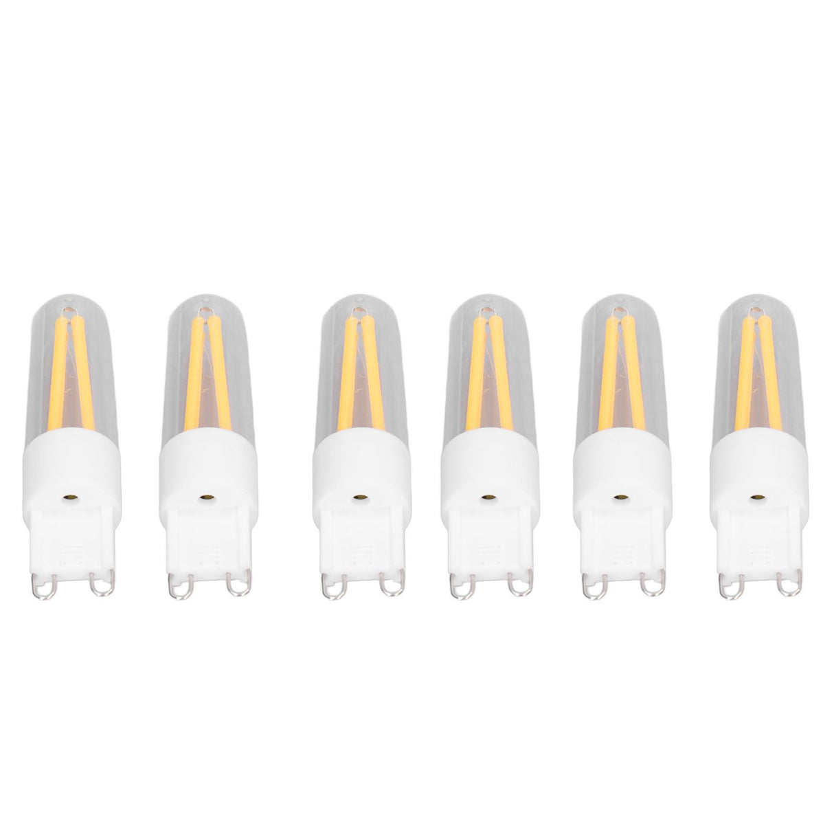 10Pcs G9 LED Bulb 3W 200LM Long Filament Bulbs for Chandelier Ceiling Lamp Table Lamp Warm White 220V