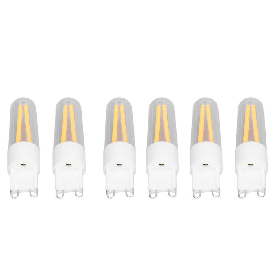 10Pcs G9 LED Bulb 3W 200LM Long Filament Bulbs for Chandelier Ceiling Lamp Table Lamp Warm White 220V