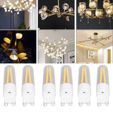 10Pcs G9 LED Bulb 3W 200LM Long Filament Bulbs for Chandelier Ceiling Lamp Table Lamp Warm White 220V - Extra Image