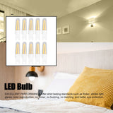 10Pcs G9 LED Bulb 3W 200LM Long Filament Bulbs for Chandelier Ceiling Lamp Table Lamp Warm White 220V