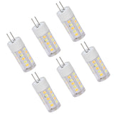 6PCS G4 Light Bulb 3 Light Color 220V Small Ceiling Lamp Bulb Wall Lamp Bulb for Home OfficeG4 3W 32LED