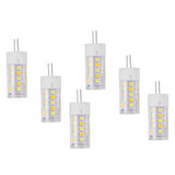 6PCS G4 Light Bulb 3 Light Color 220V Small Ceiling Lamp Bulb Wall Lamp Bulb for Home OfficeG4 3W 32LED - Top-Down View