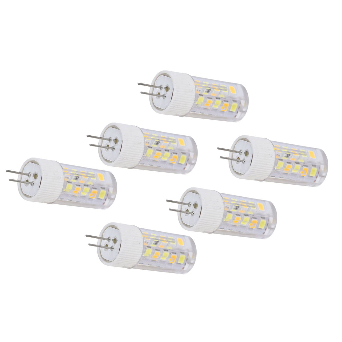 6PCS G4 Light Bulb 3 Light Color 220V Small Ceiling Lamp Bulb Wall Lamp Bulb for Home OfficeG4 3W 32LED