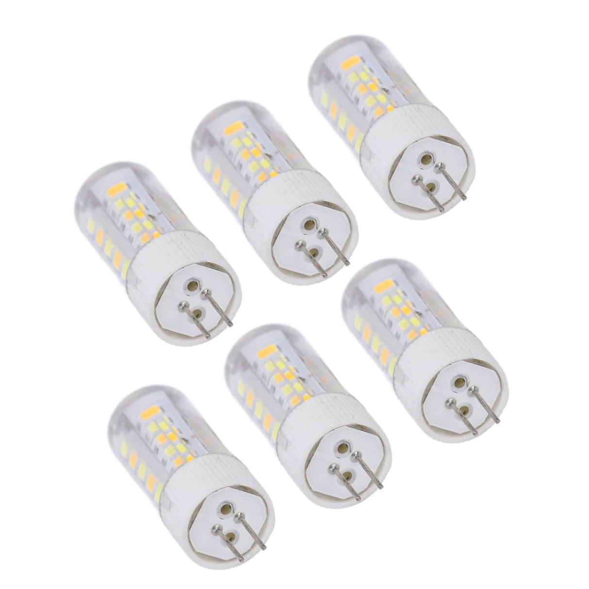 6PCS G4 Light Bulb 3 Light Color 220V Small Ceiling Lamp Bulb Wall Lamp Bulb for Home OfficeG4 3W 32LED
