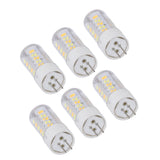 6PCS G4 Light Bulb 3 Light Color 220V Small Ceiling Lamp Bulb Wall Lamp Bulb for Home OfficeG4 3W 32LED