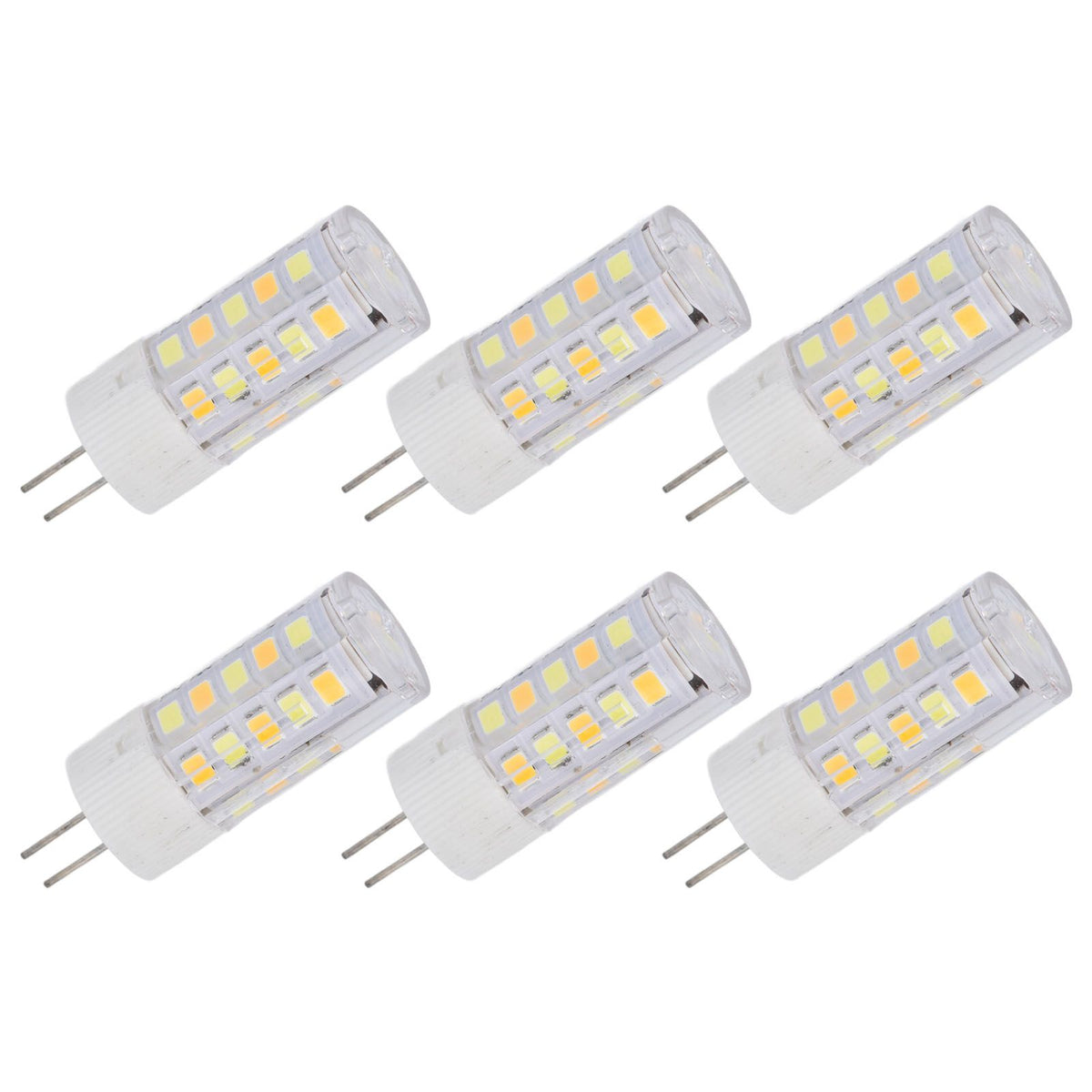 6PCS G4 Light Bulb 3 Light Color 220V Small Ceiling Lamp Bulb Wall Lamp Bulb for Home OfficeG4 3W 32LED