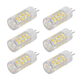 6PCS G4 Light Bulb 3 Light Color 220V Small Ceiling Lamp Bulb Wall Lamp Bulb for Home OfficeG4 5W 52LED - Close-Up Angle