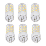 6PCS G4 Light Bulb 3 Light Color 220V Small Ceiling Lamp Bulb Wall Lamp Bulb for Home OfficeG4 5W 52LED