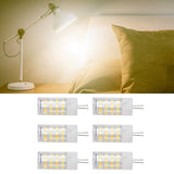 6PCS G4 Light Bulb 3 Light Color 220V Small Ceiling Lamp Bulb Wall Lamp Bulb for Home OfficeG4 5W 52LED - Extra Image