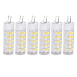 6PCS G4 Light Bulb 3 Light Color 220V Small Ceiling Lamp Bulb Wall Lamp Bulb for Home OfficeG4 7W 64LED