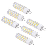 6PCS G4 Light Bulb 3 Light Color 220V Small Ceiling Lamp Bulb Wall Lamp Bulb for Home OfficeG4 7W 64LED
