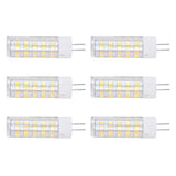 6PCS G4 Light Bulb 3 Light Color 220V Small Ceiling Lamp Bulb Wall Lamp Bulb for Home OfficeG4 7W 64LED - 45-Degree Angle