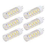 6PCS G4 Light Bulb 3 Light Color 220V Small Ceiling Lamp Bulb Wall Lamp Bulb for Home OfficeG4 7W 64LED