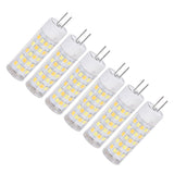 6PCS G4 Light Bulb 3 Light Color 220V Small Ceiling Lamp Bulb Wall Lamp Bulb for Home OfficeG4 7W 64LED - Extra Image
