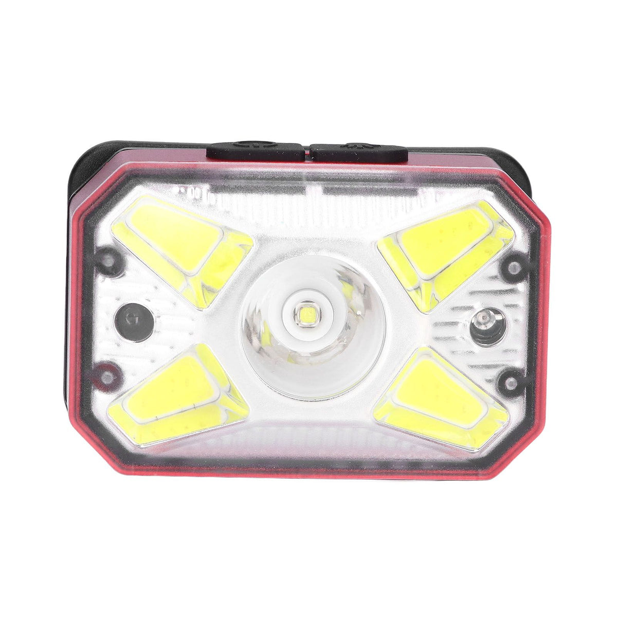 LED Headlight Outdoor COB Induction Headlight USB Charging Head Flashlight for Night RunningRed