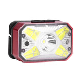LED Headlight Outdoor COB Induction Headlight USB Charging Head Flashlight for Night RunningRed