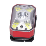LED Headlight Outdoor COB Induction Headlight USB Charging Head Flashlight for Night RunningRed