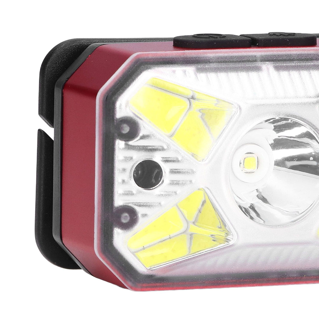 LED Headlight Outdoor COB Induction Headlight USB Charging Head Flashlight for Night RunningRed