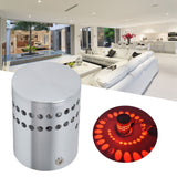 LED Aluminum Spiral Hole Wall Light Corrosion Resistance 3W Dimmable Spiral Lamp for Porch Living RoomRed
