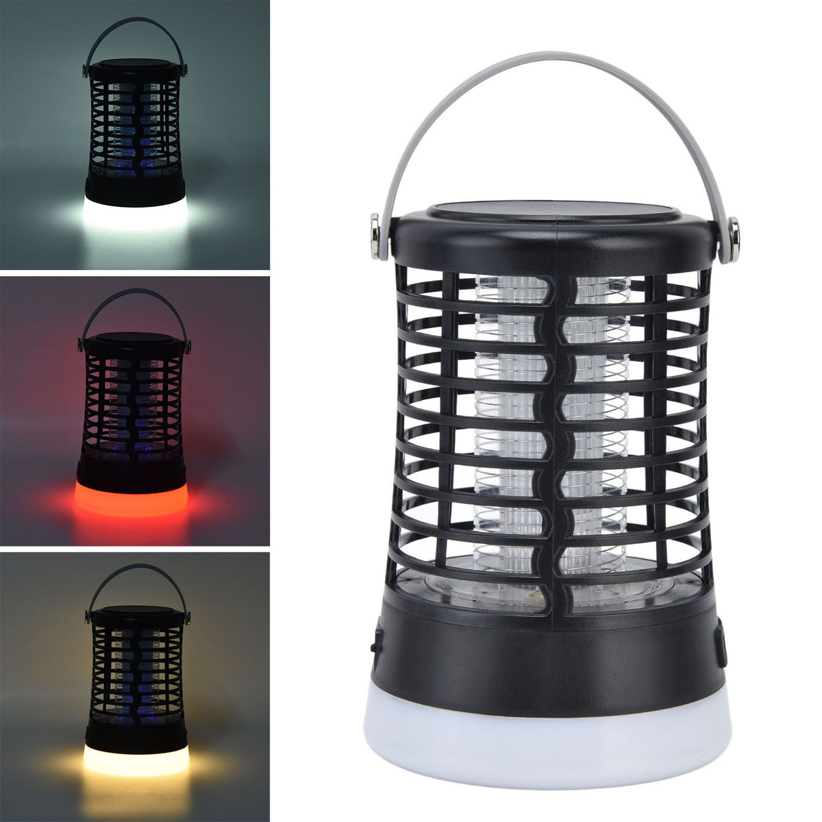 Electric Mosquito Light USB Charging Mosquito Trap Lamp with 3 Light Colors for Bedroom Kitchen Office Garden