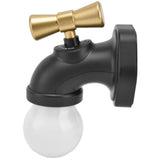 Creative LED Faucet Night Light USB Charging Voice Controlled Induction Bedside Lamp for Corridor - Side View