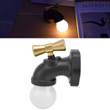 Creative LED Faucet Night Light USB Charging Voice Controlled Induction Bedside Lamp for Corridor