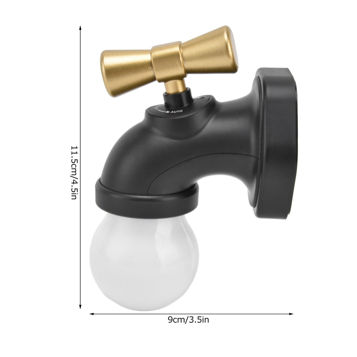 Creative LED Faucet Night Light USB Charging Voice Controlled Induction Bedside Lamp for Corridor