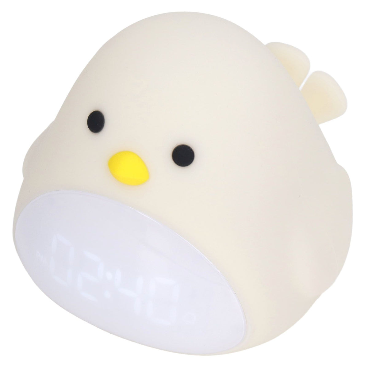 Cute Bird Alarm Clock Light LED Night Lamp USB Charging Cartoon Clock Night Light for Bedroom