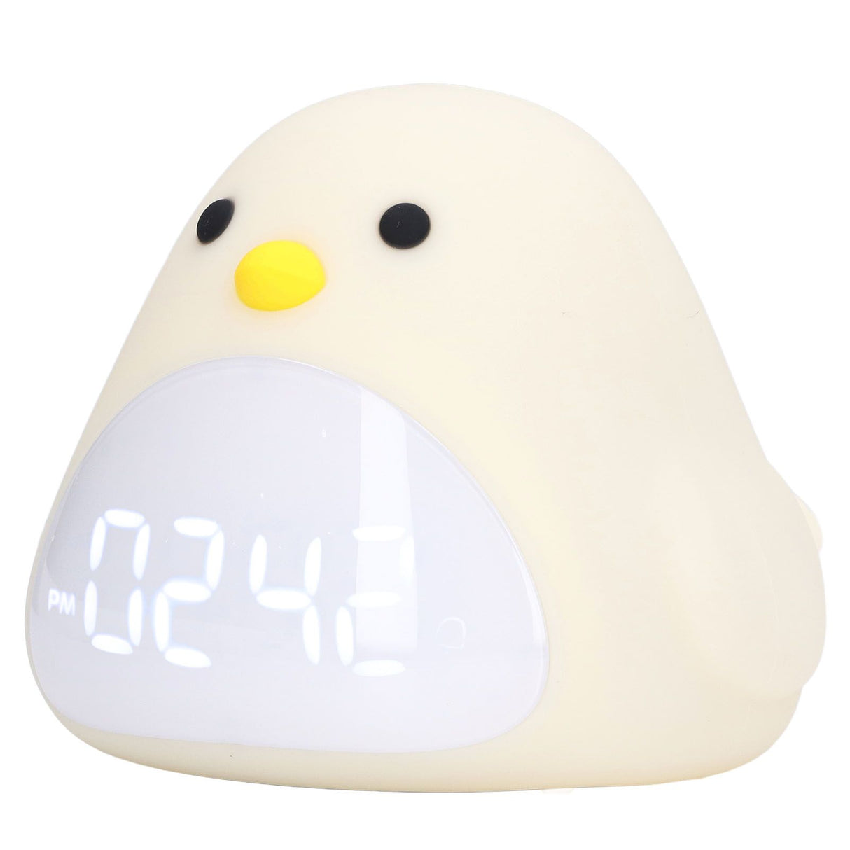 Cute Bird Alarm Clock Light LED Night Lamp USB Charging Cartoon Clock Night Light for Bedroom