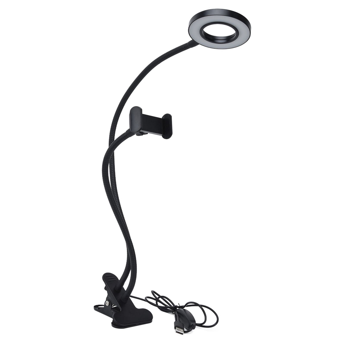 Mobile Phone Live Lighting 3 Colour Adjustable Angle Light Multifunction USB Power Supply Selfie Rings Light