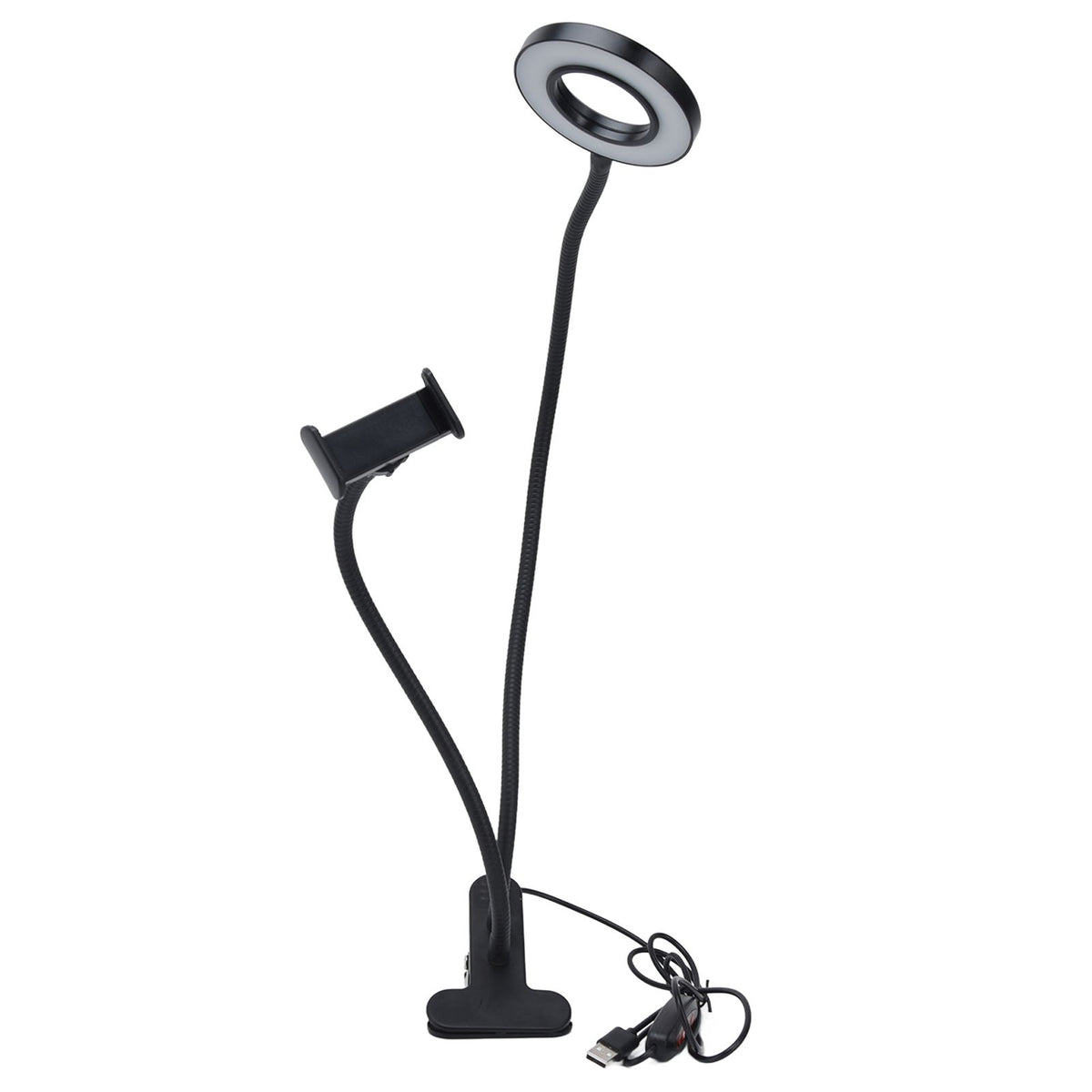 Mobile Phone Live Lighting 3 Colour Adjustable Angle Light Multifunction USB Power Supply Selfie Rings Light