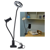 Mobile Phone Live Lighting 3 Colour Adjustable Angle Light Multifunction USB Power Supply Selfie Rings Light - Extra Image