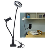 Mobile Phone Live Lighting 3 Colour Adjustable Angle Light Multifunction USB Power Supply Selfie Rings Light
