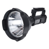 P50 Super Bright LED Searchlight Dual Light Source USB Rechargeable Waterproof Spotlight for Adventure Tourism - Rear View