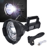 P50 Super Bright LED Searchlight Dual Light Source USB Rechargeable Waterproof Spotlight for Adventure Tourism