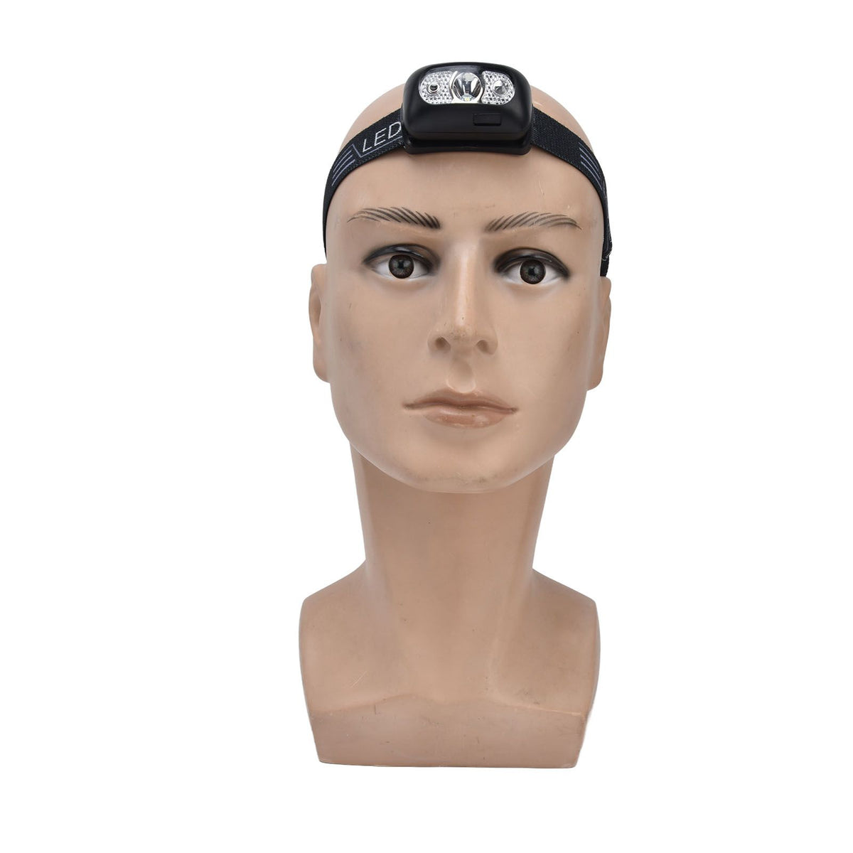 LED Headlamp Multifunctional Adjustable Angle Waterproof USB Charging Motion Sensor Portable Head Flashlight