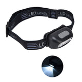 LED Headlamp Multifunctional Adjustable Angle Waterproof USB Charging Motion Sensor Portable Head Flashlight