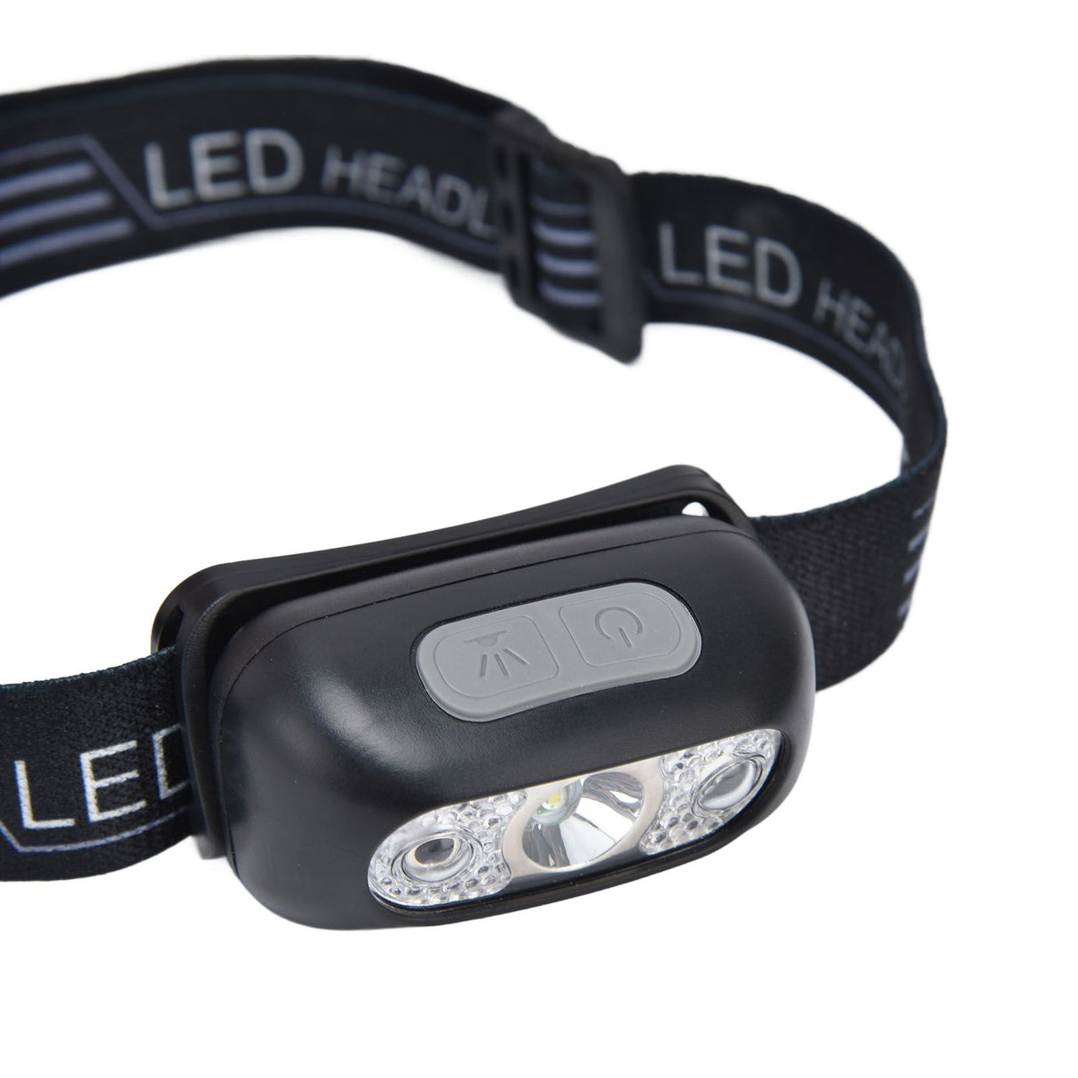 LED Headlamp Multifunctional Adjustable Angle Waterproof USB Charging Motion Sensor Portable Head Flashlight