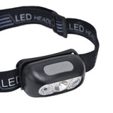 LED Headlamp Multifunctional Adjustable Angle Waterproof USB Charging Motion Sensor Portable Head Flashlight